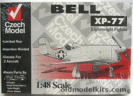 Czech Model 1/48 Bell XP-77 Lightweight Fighter, 4803 plastic model kit